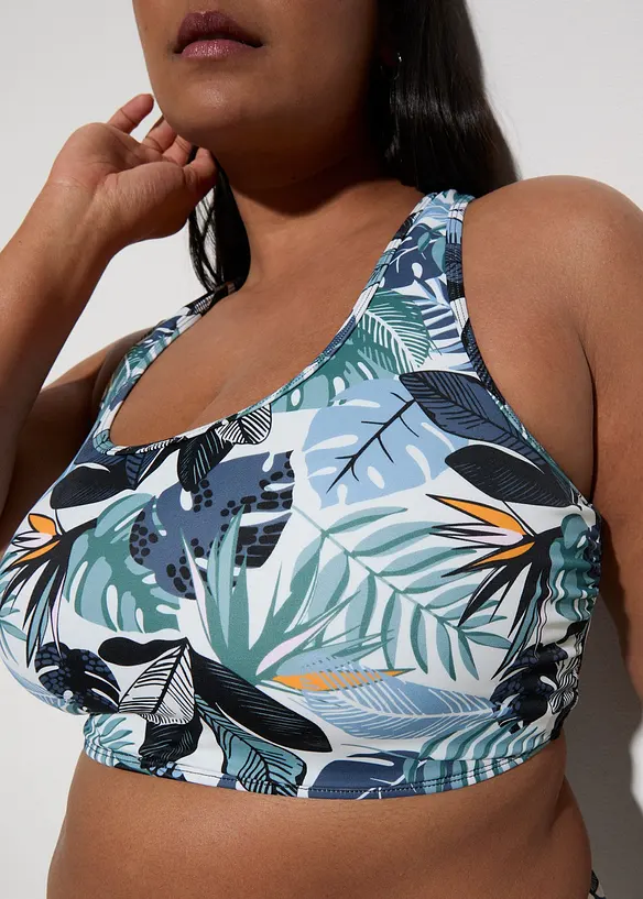 Bikini a bustier con spalline incrociate (set 2 pezzi), bonprix