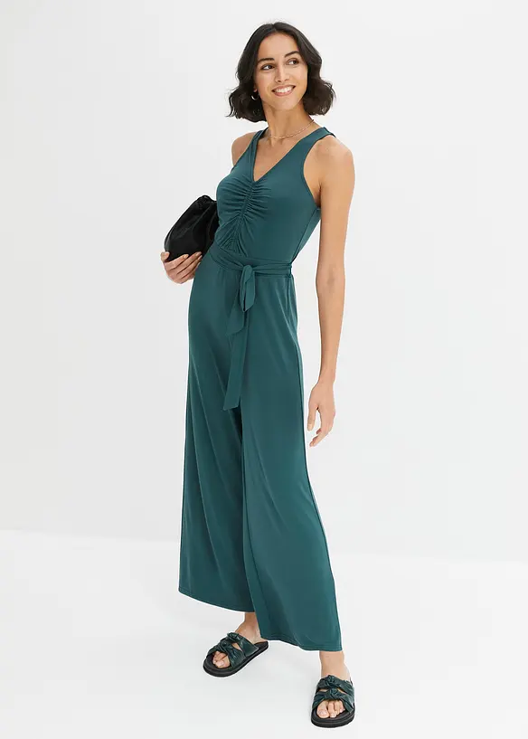Tuta elegante in jersey con arricciatura, bonprix