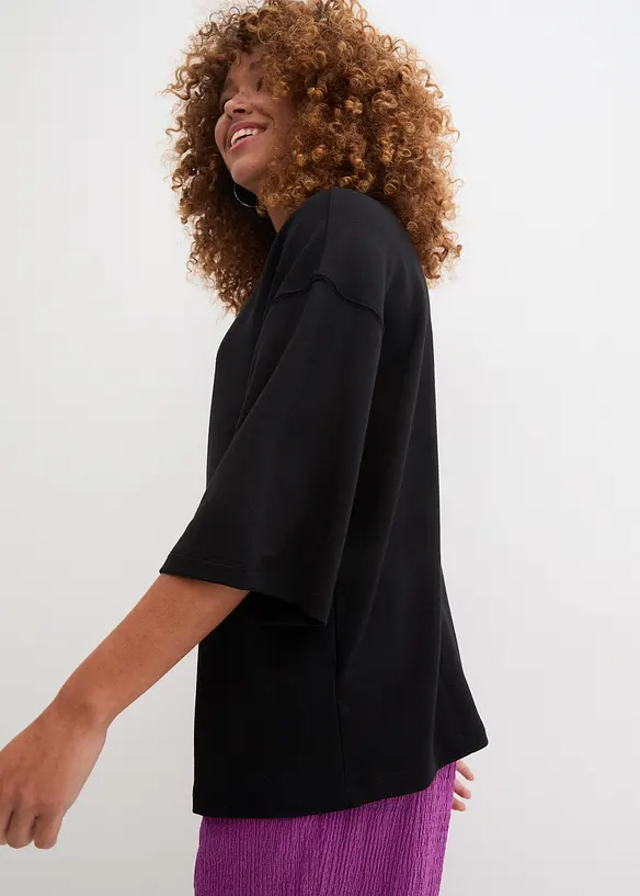 Felpa oversize leggera, bonprix