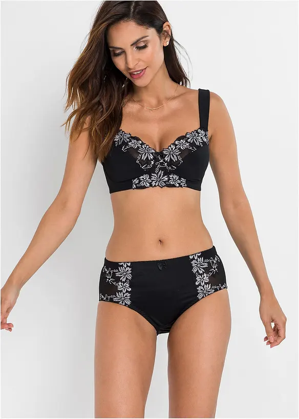 Reggiseno senza ferretto con spalline imbottito (pacco da 2), bonprix
