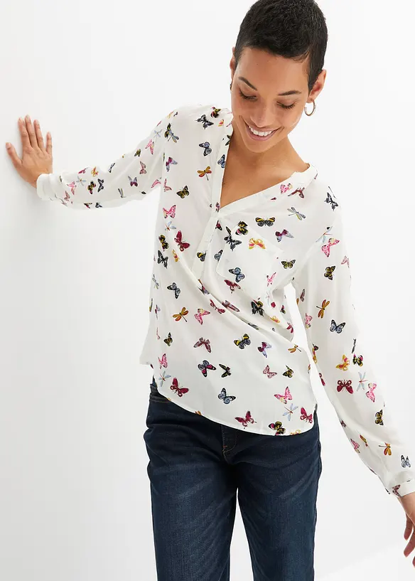 Blusa in viscosa fluente, bonprix