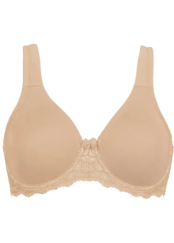 Reggiseno t-shirt con ferretto e spalline imbottite, bonprix