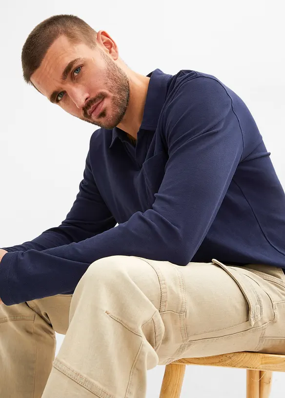 Jeans cargo elasticizzati regular fit, straight, bonprix
