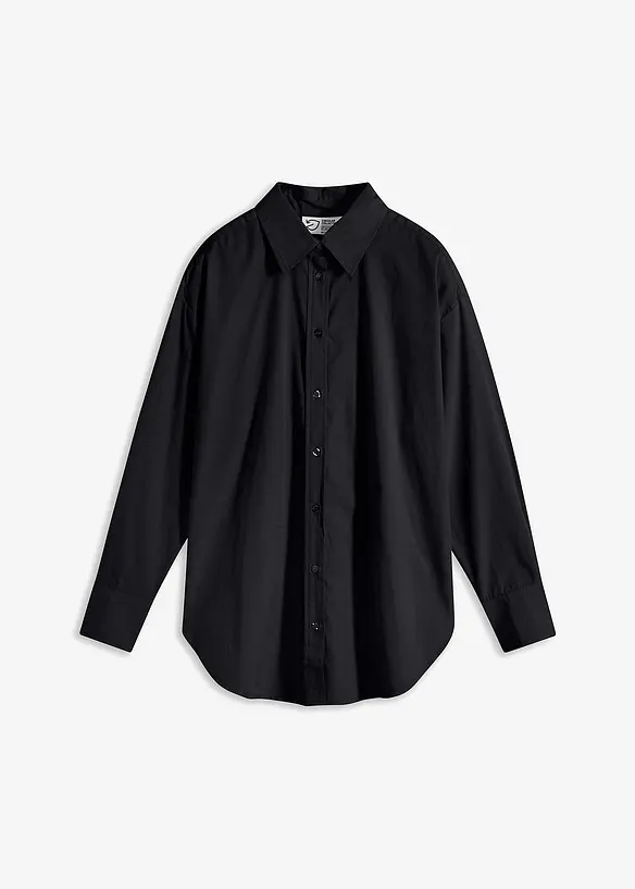 Camicia oversize con bottoni in puro cotone, bonprix