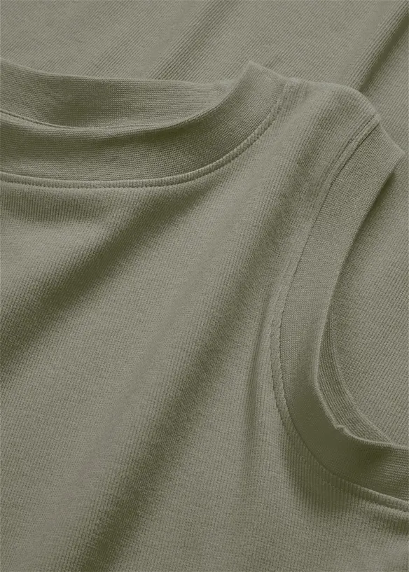 Abito in jersey di cotone elasticizzato, bonprix