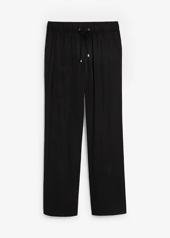 Pantaloni con elastico in vita in viscosa, bonprix