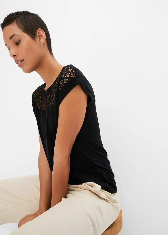 Maglia in misto viscosa, bonprix