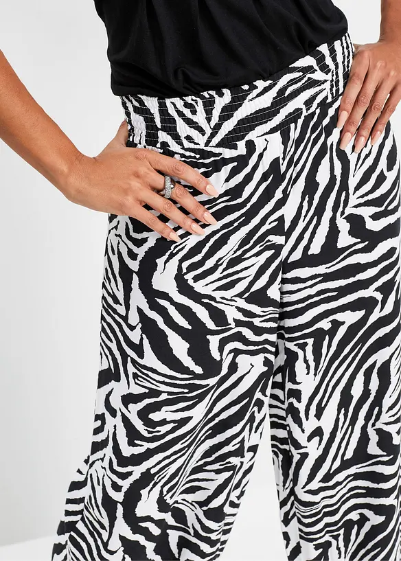 Pantaloni a palazzo in viscosa fluente, bonprix