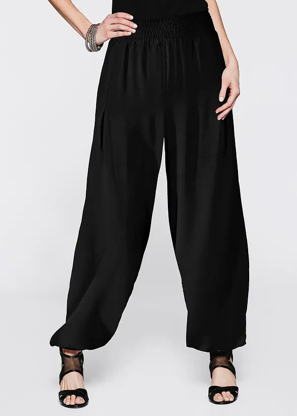Pantaloni a palazzo in viscosa fluente, bonprix