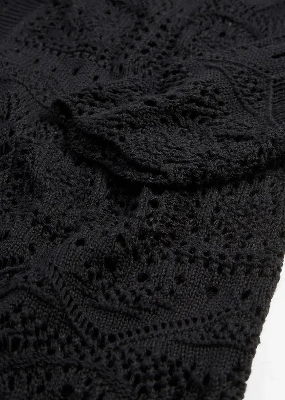 Cardigan lungo traforato, bonprix
