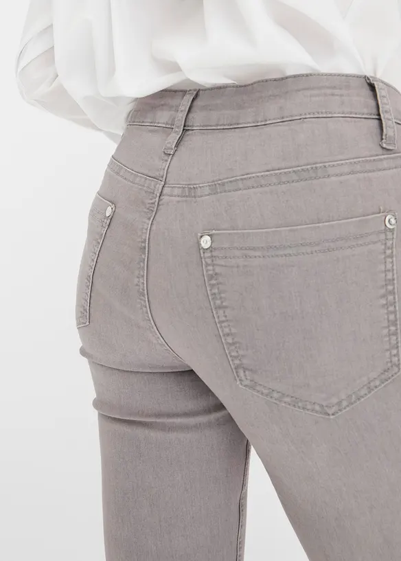 Jeans skinny, vita media, bonprix
