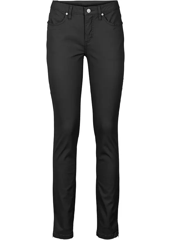 Jeans skinny cropped, vita media, bonprix