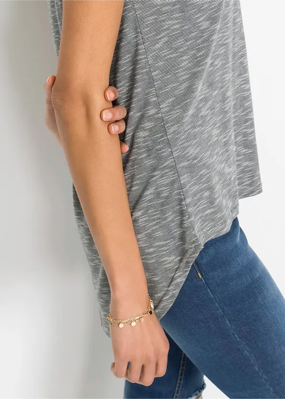 Maglia lunga in misto viscosa, bonprix