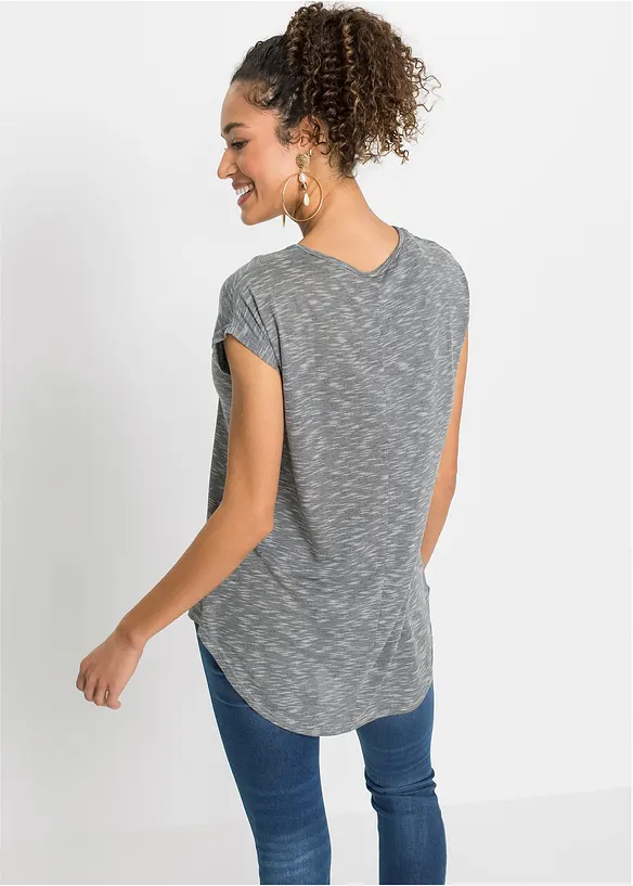 Maglia lunga in misto viscosa, bonprix
