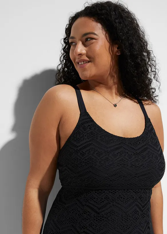 Abito da bagno con pizzo, bonprix