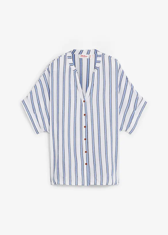 Camicetta crinkle in viscosa fluente, bonprix