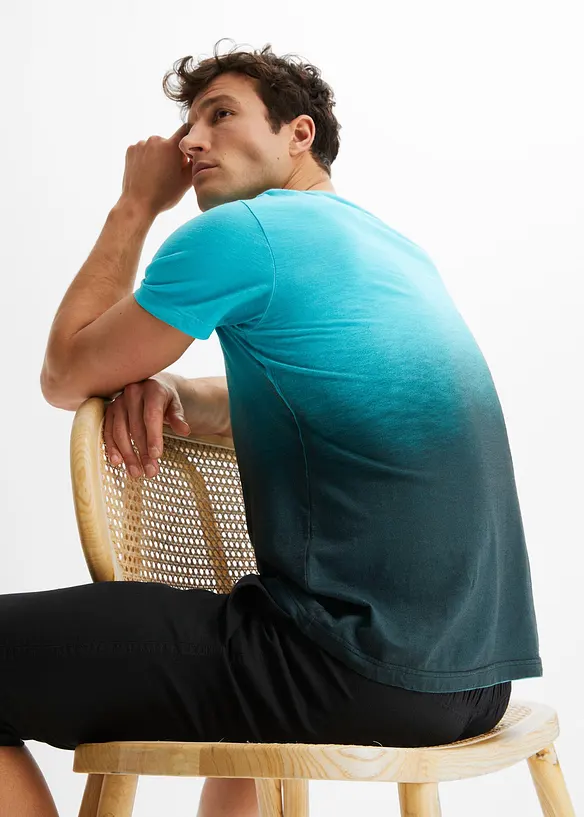 T-shirt in puro cotone, slim fit, bonprix
