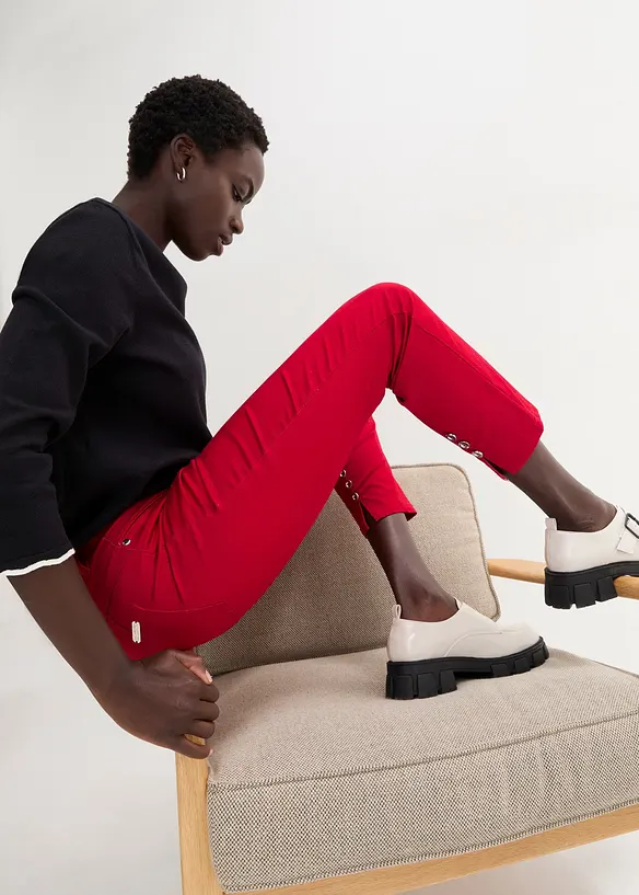 Pantaloni elasticizzati in cotone, bonprix