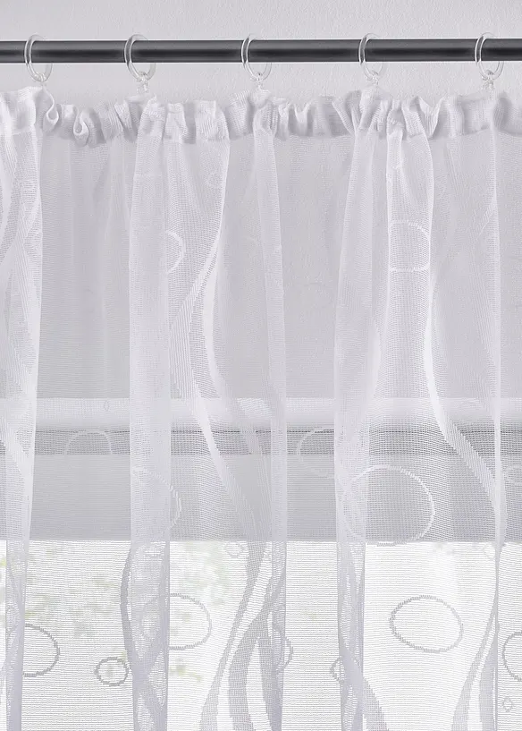Tenda bianca jacquard (pacco da 1), bonprix