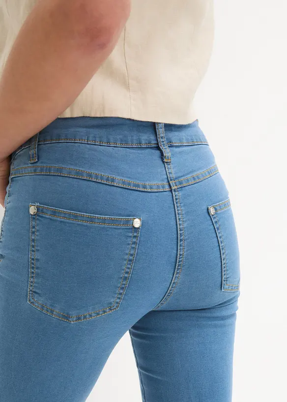 Jeans super stretch slim fit, vita media, bonprix