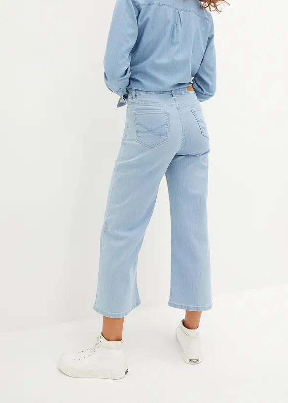 Jeans capri elasticizzati comfort (pacco da 2), bonprix