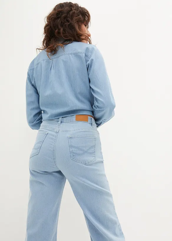 Jeans capri elasticizzati comfort (pacco da 2), bonprix