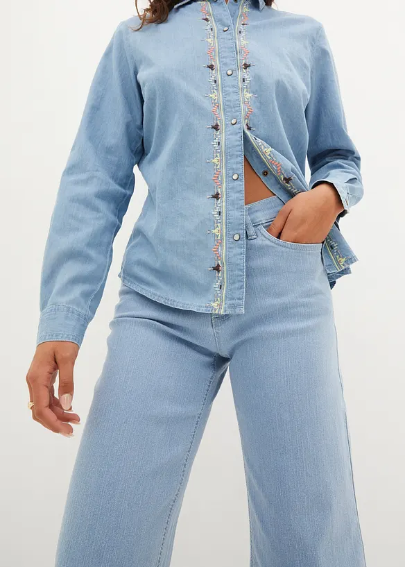 Jeans capri elasticizzati comfort (pacco da 2), bonprix