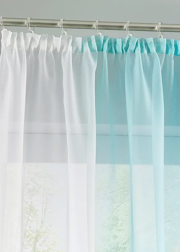 Tenda con poliestere riciclato e colori sfumati (pacco da 2), bonprix