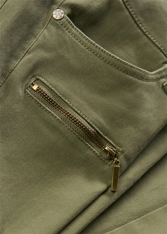Pantaloni cargo in misto cotone elasticizzato, bonprix