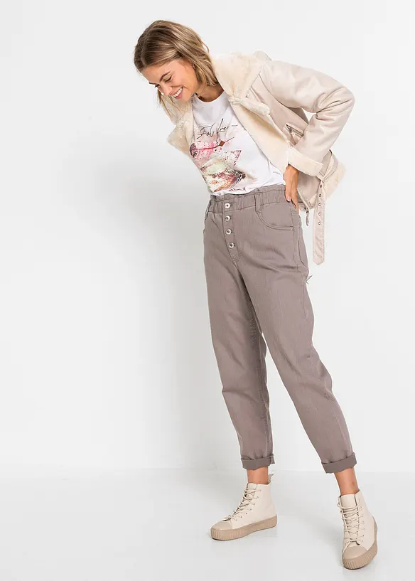 T-shirt con piume, bonprix