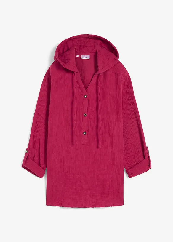Blusa in mussola di puro cotone, bonprix