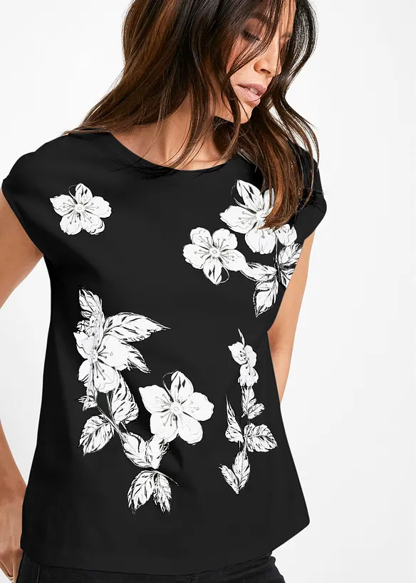 Maglia in fantasia floreale, bonprix