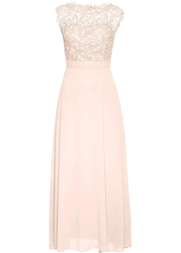 Abito da sera lungo con pizzo, bonprix