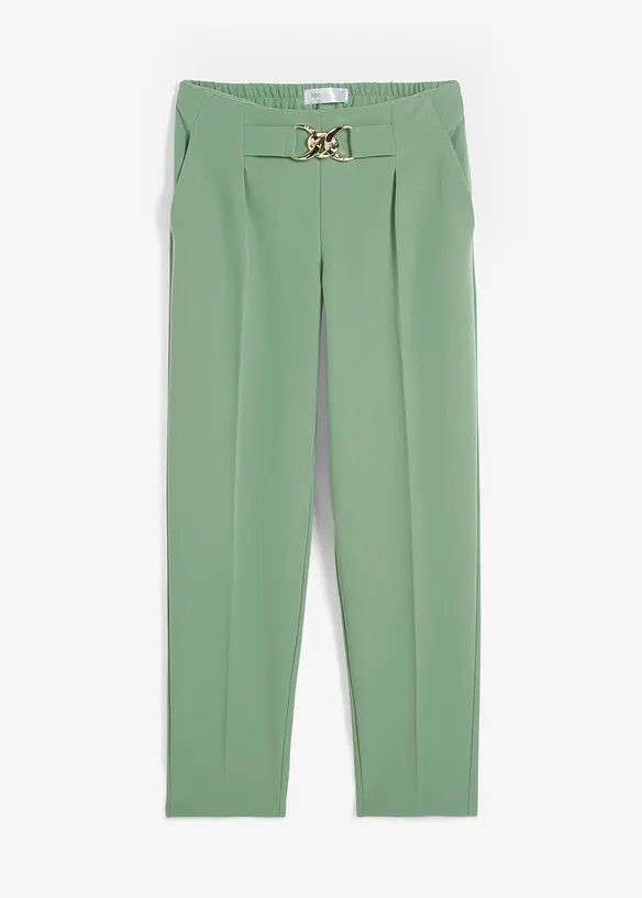 Pantaloni con pinces e chiusura decorativa, bpc selection