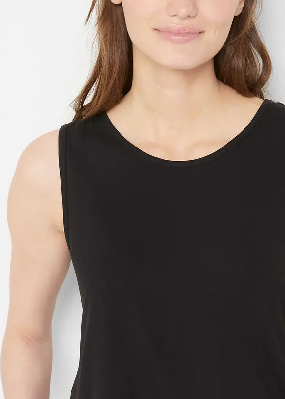 Top lungo in morbida viscosa (pacco da 2), bonprix