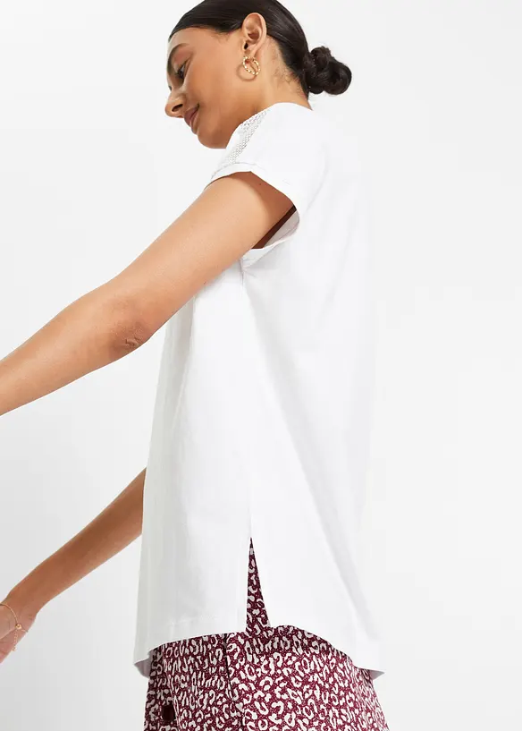 Maglia con pizzo, bonprix