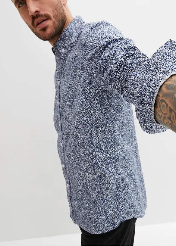 Camicia elegante a maniche lunghe in puro cotone (pacco da 2), bonprix