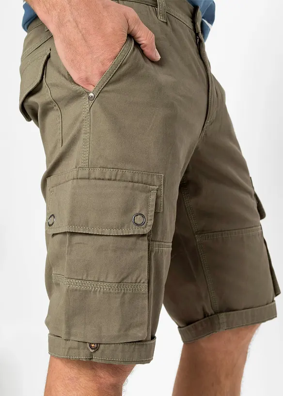 Bermuda cargo in puro cotone, regular fit, bonprix