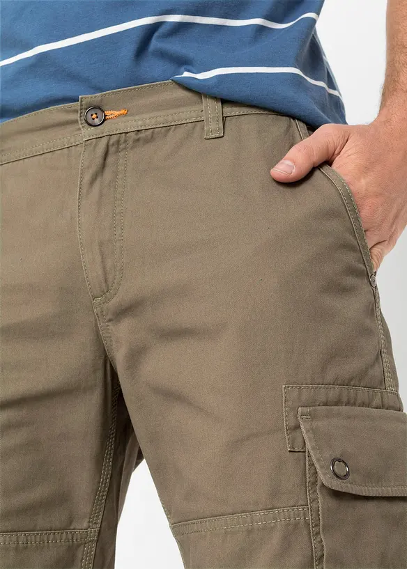 Bermuda cargo in puro cotone, regular fit, bonprix