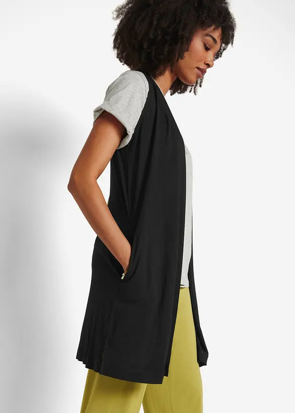 Gilet in maglina di viscosa, bonprix
