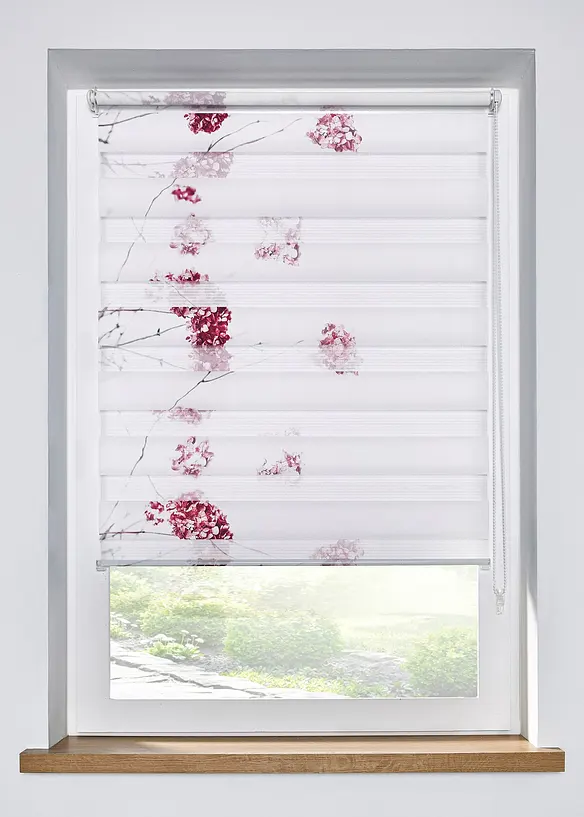 Tenda a rullo doppia con fiori, bonprix