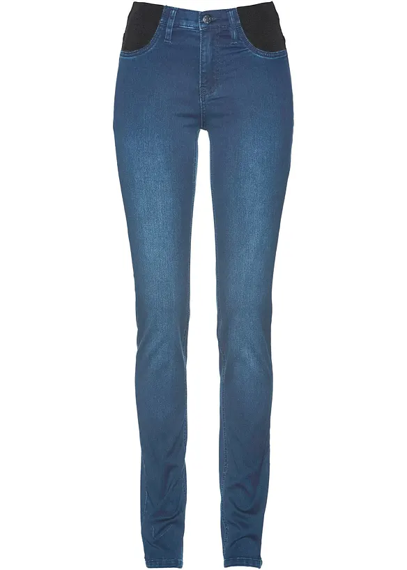 Jeans skinny elasticizzati, a vita media, bonprix