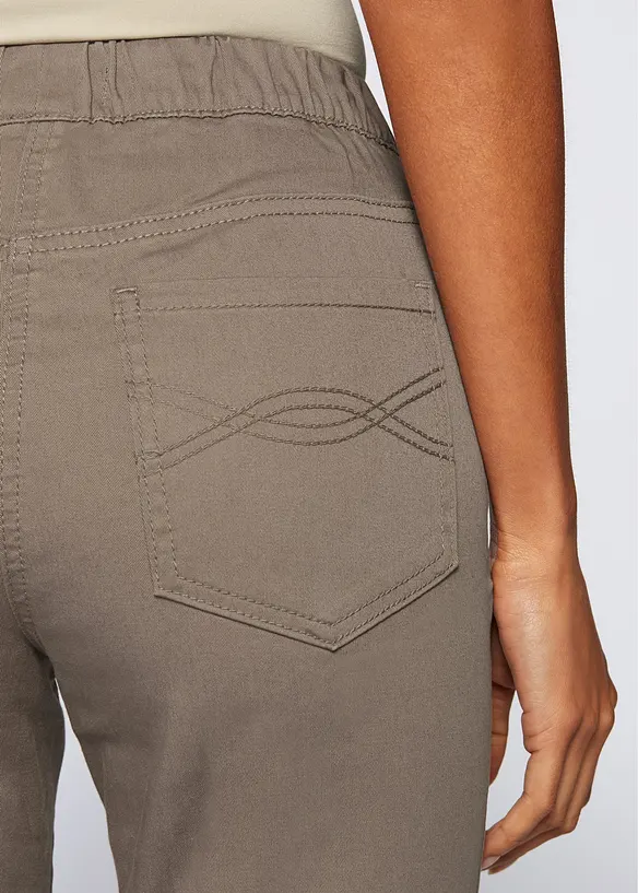 Pantaloni cropped elasticizzati, bonprix