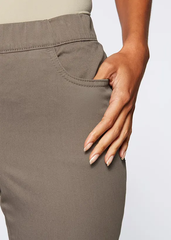 Pantaloni cropped elasticizzati, bonprix