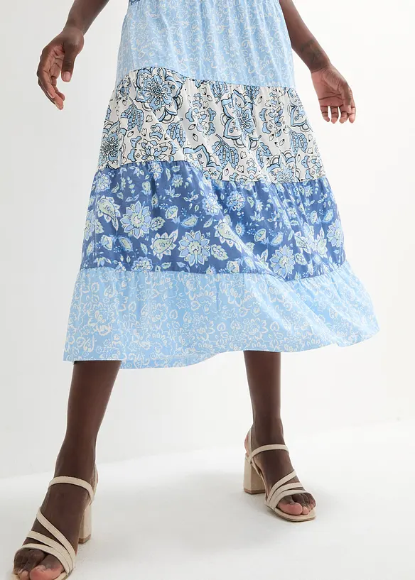 Abito lungo in jersey di cotone, bonprix