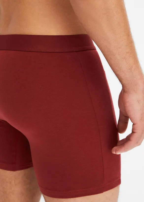 Boxer aderenti media lunghezza con cotone biologico (pacco da 3), bonprix