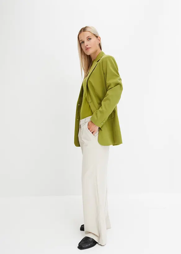 Blazer lungo in misto viscosa, bonprix