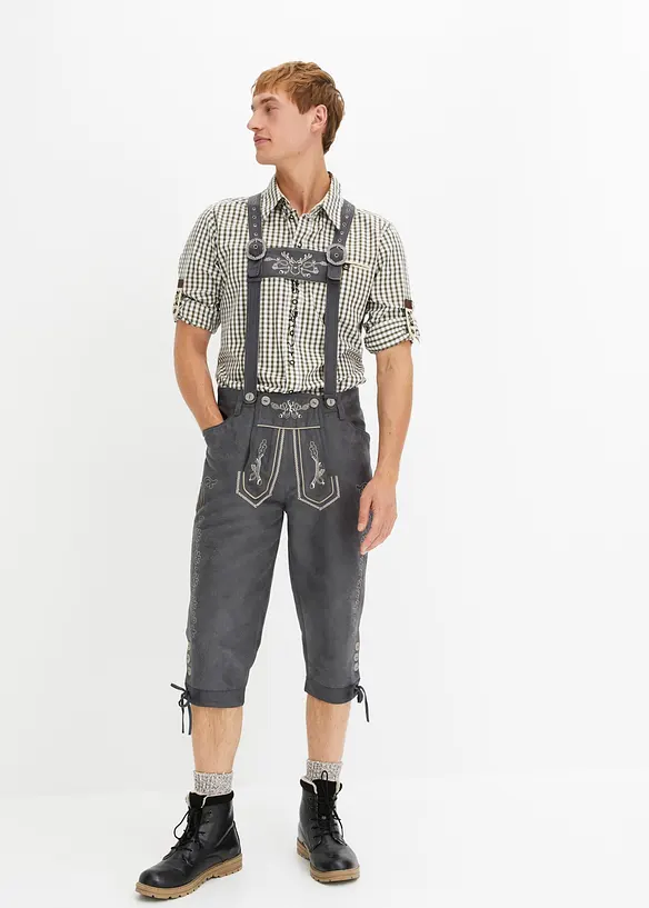 Pantaloni bavaresi al ginocchio in similpelle, bonprix