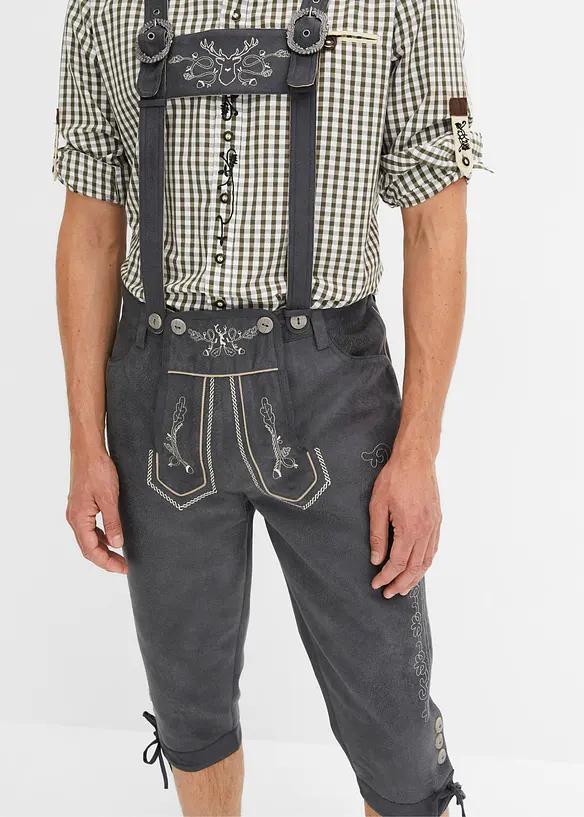 Pantaloni bavaresi al ginocchio in similpelle, bonprix