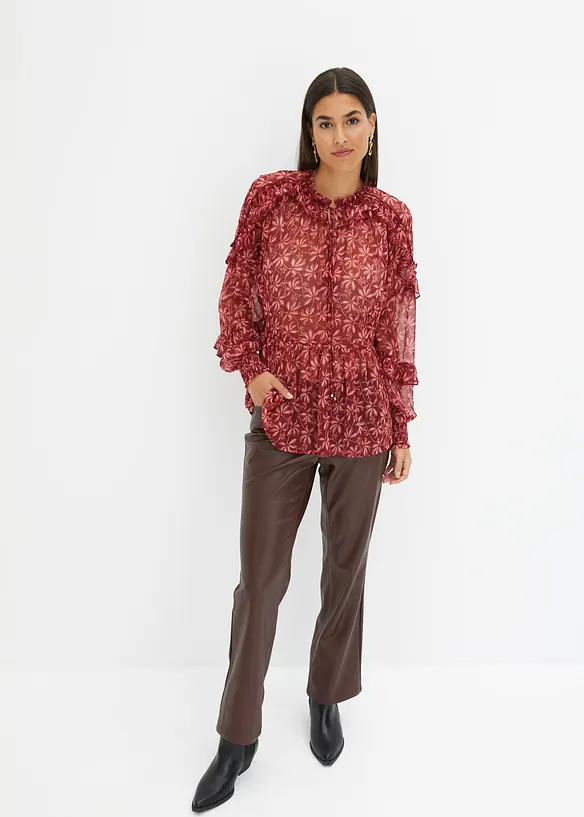 Blusa in chiffon, bonprix